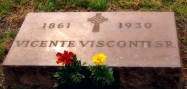 Tumba de Vicente Visconti en el El Paso Texas